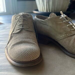 Via Spiga Beige Oxford Shoes - made in Italy